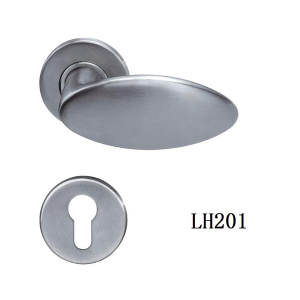 Stainless steel solid lever door handle