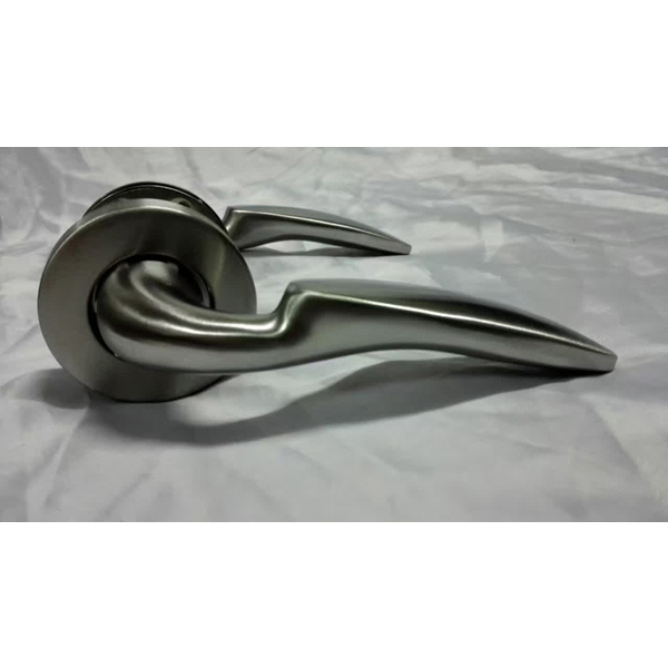 Stainless steel Solid lever handle with rose