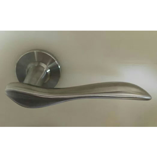 Solid stainless steel folding door handle