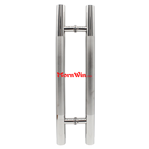 H shape 304 stainless steel glass pull door handle