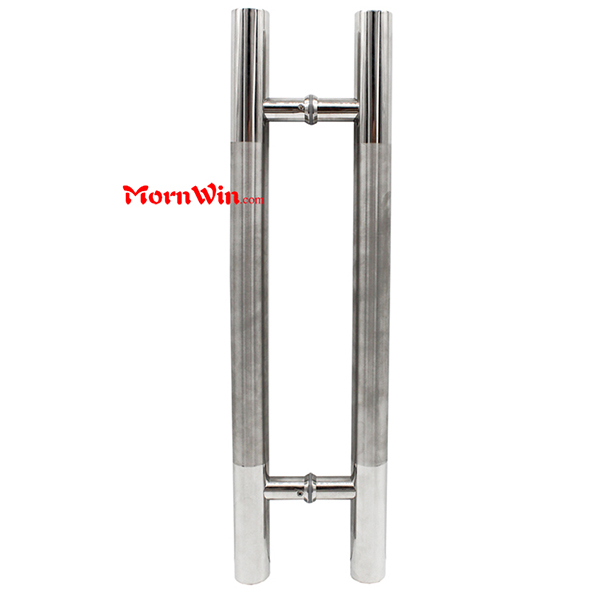Glass door handle H shape stainless steel glass door pull handle