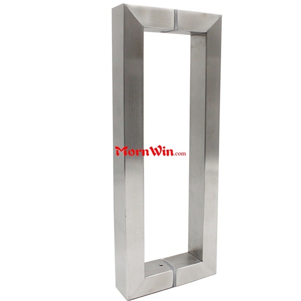 High Quality Stainless steel Square Tube Pull Handle glass door pull handle