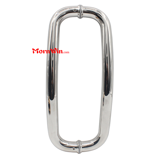 Stainless steel mini shower room classic wooden glass D type door handle