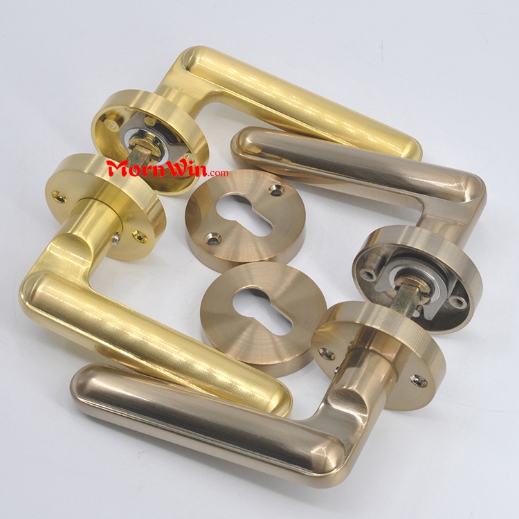 Antique brass bronze gold italian Zinc alloy inner door lever handle Chinese Manufacturer