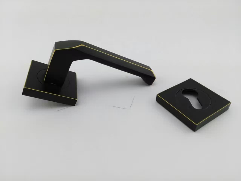 Black color lever type exterior door handle